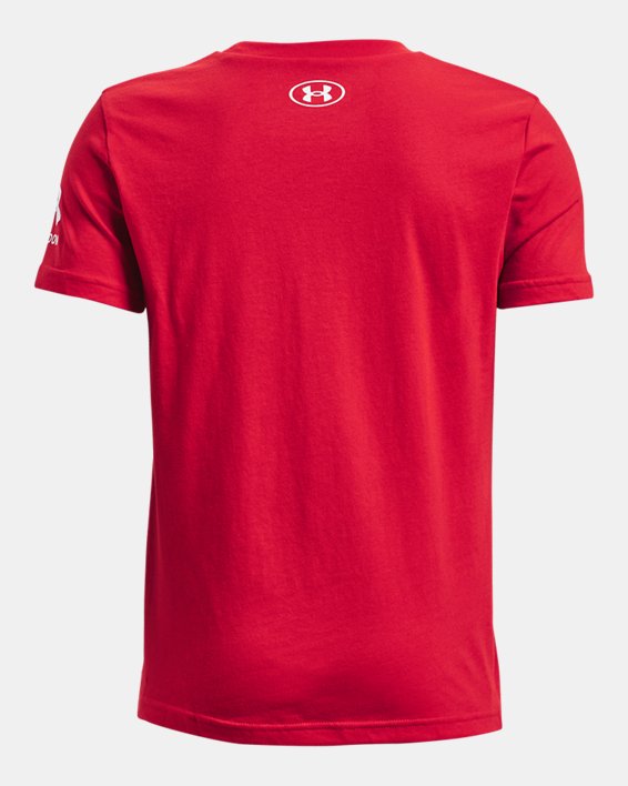 Boys' UA Freedom Star Stripes T-Shirt, Red, pdpMainDesktop image number 1